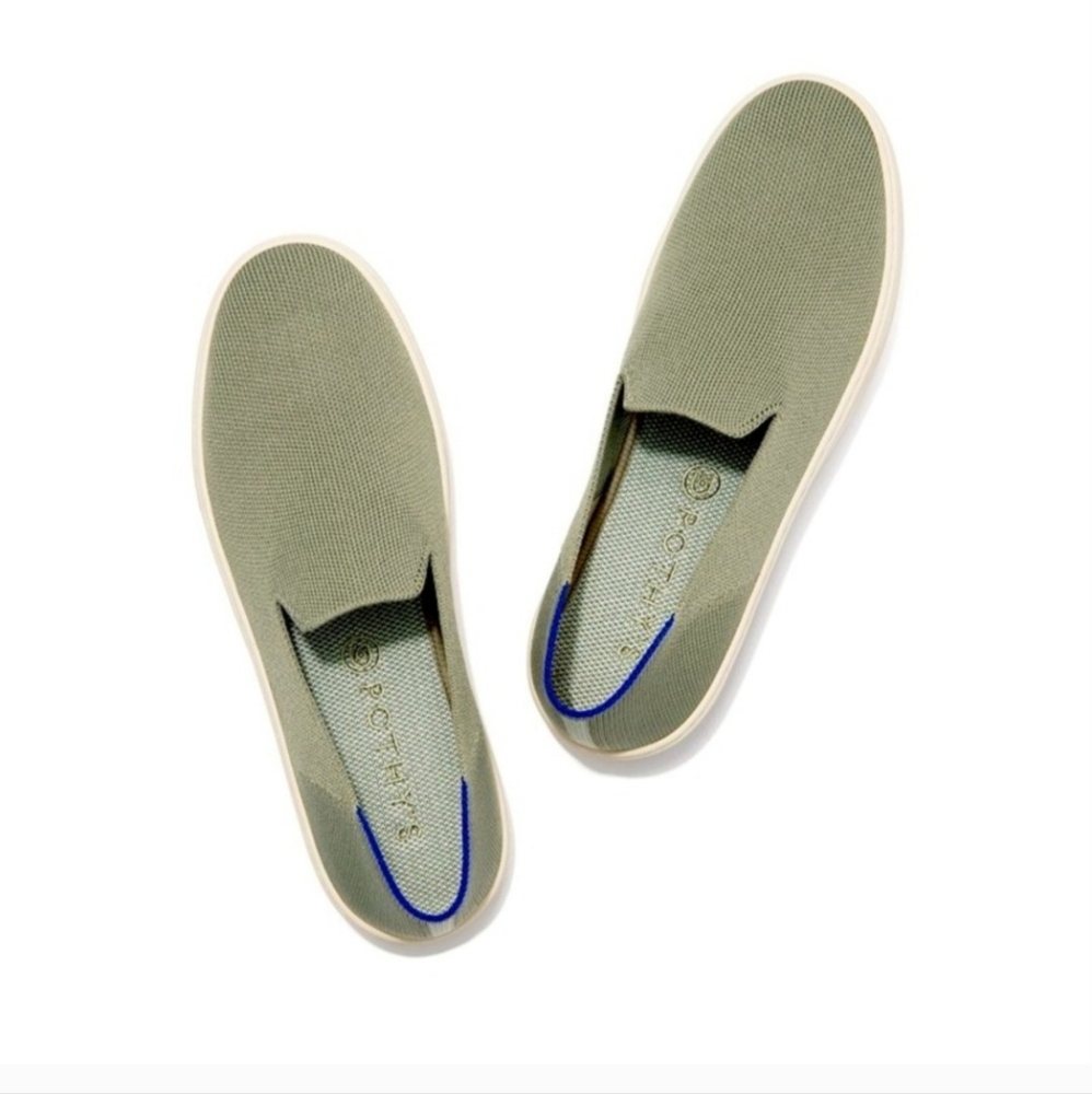 Rothy's Original Slip On Sneaker in Light Sage (Color Retired) In Size 9
